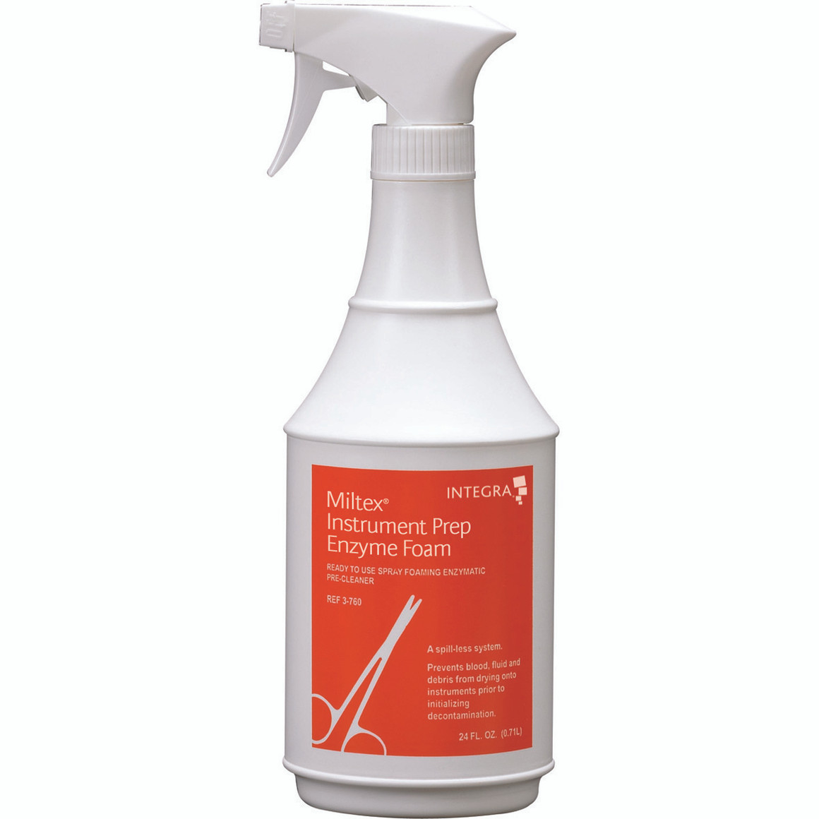Miltex Instrument Prep Enzyme Foam, 24 Oz Spray Bottle, 12/Case, 3-760