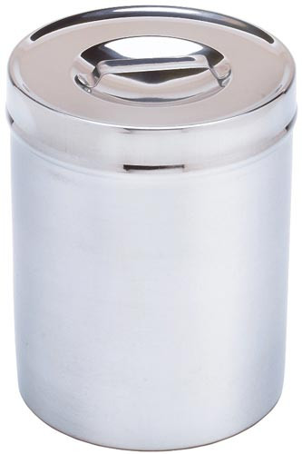Miltex Dressing Jar & Cover, 5" X 6 3/8", 2 Qt, 3-954