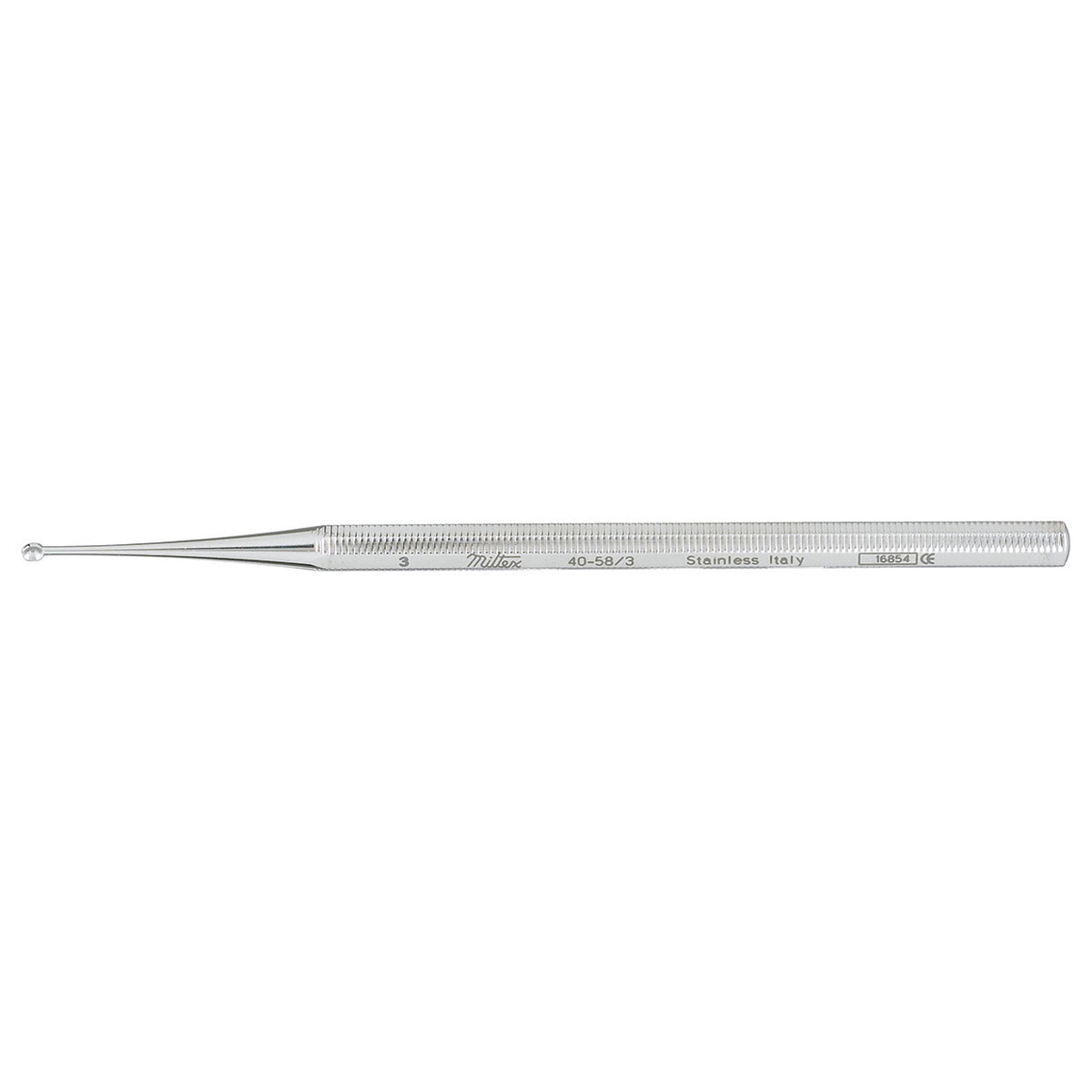 Miltex Excavator Curette, 5" (127Mm), Single-Ended, Large, 2.5Mm Diameter, With Hole, 40-58/3
