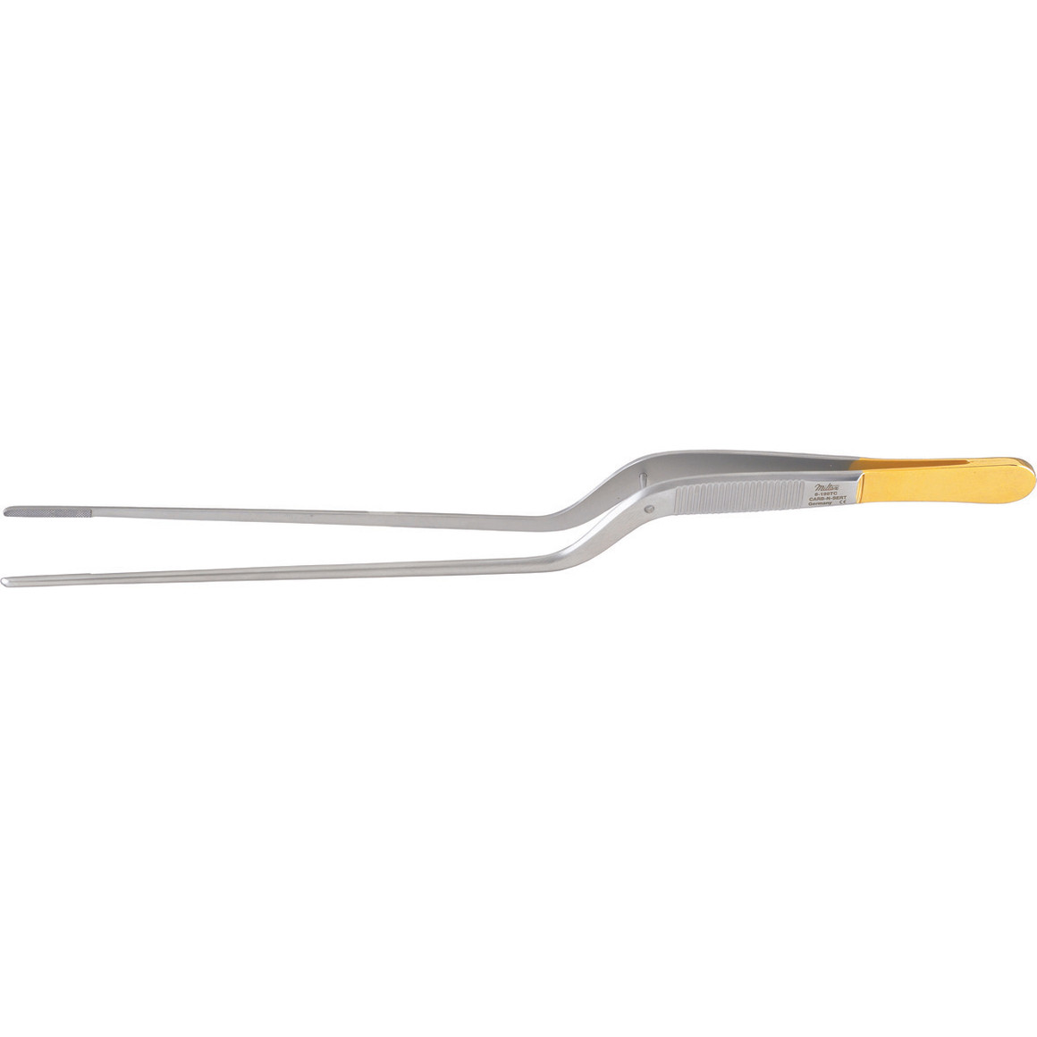 Miltex Adson Bayonet Dressing Forceps 8-1/2" (213mm), Tungsten Carbide, Straight, 6-198TC