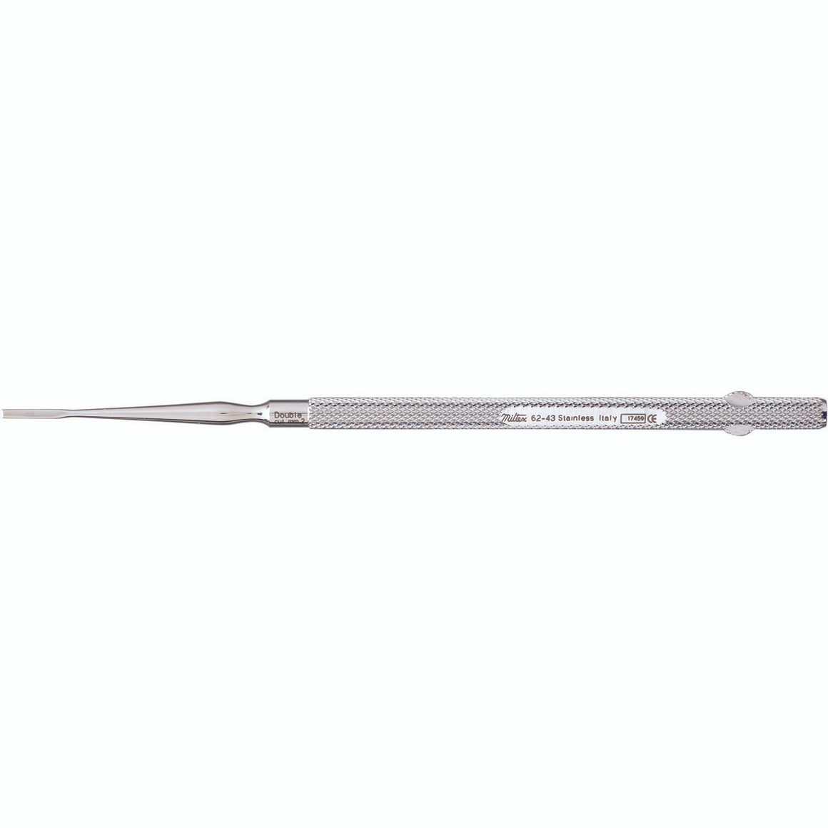 Freer Chisel, 6-1/2" (162.5mm), Double-Cut, Blade 2mm Wide, 62-43