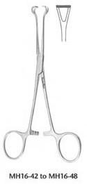 Meisterhand Baby Babcock Intestinal Forceps, 5-1/2" (14 cm), Delicate Jaws 6 mm Wide, MH16-42