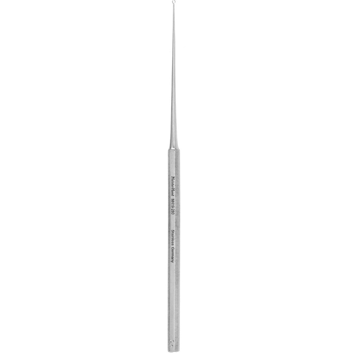 Meisterhand Buck Ear Curette, 6-1/2" (165mm), Straight, Blunt, Size 00, MH19-280