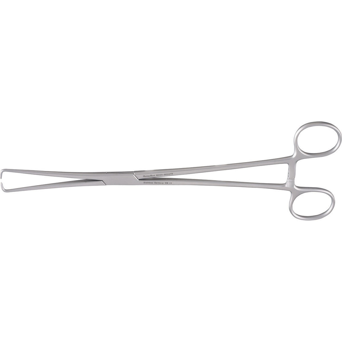 Meisterhand Braun Tenaculum Forceps, 10" (25.4cm), Straight/Aquared Jaw With Non-Overlapping Atraumatic Tips, MH30-965ATR