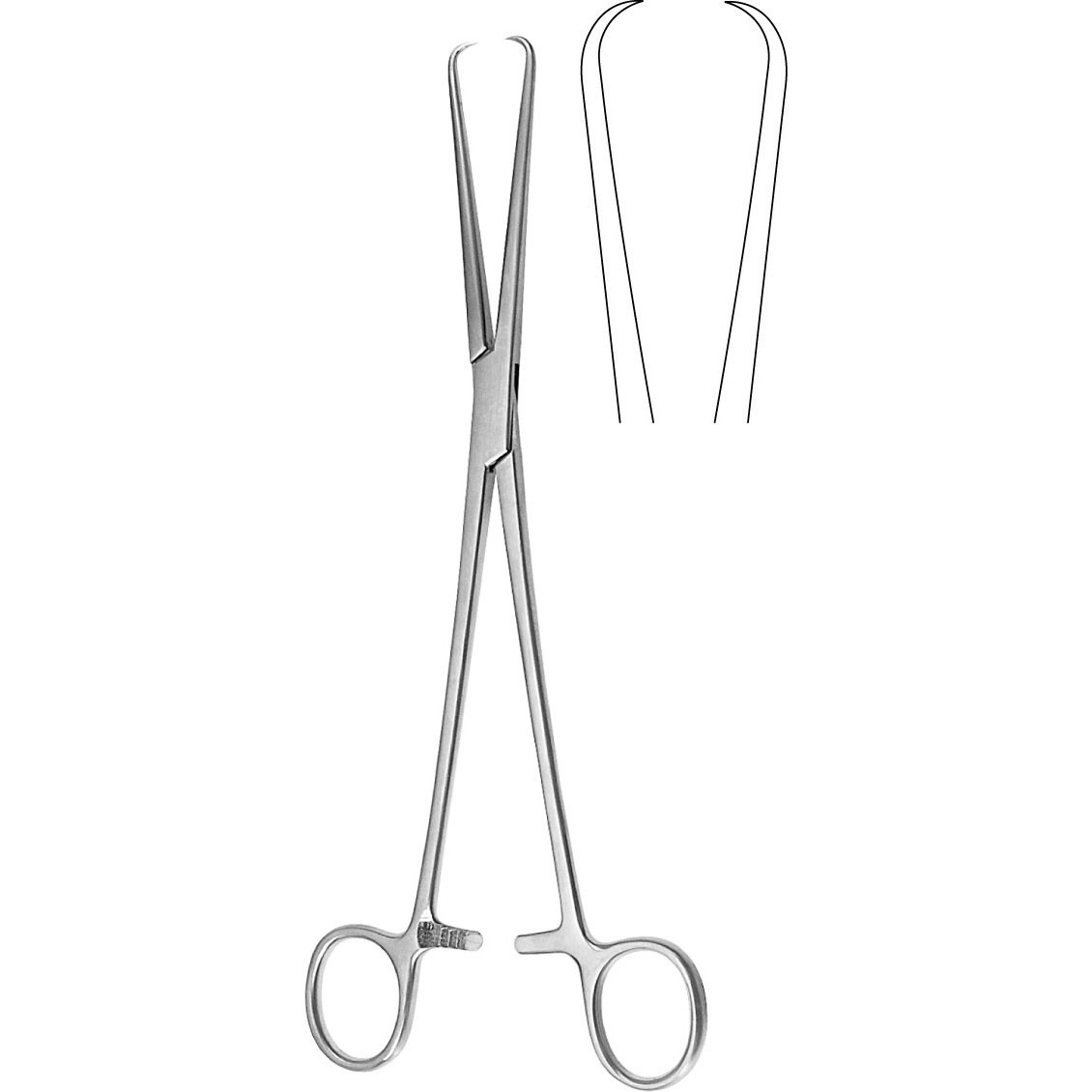 Meisterhand Schroeder Uterine Tenaculum Forceps, 10" (25.4 cm), Round Jaw, MH30-966