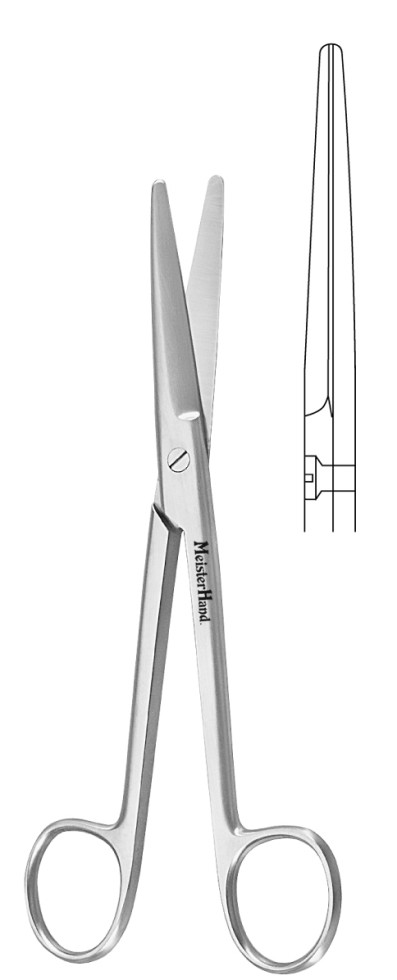 Meisterhand Mayo Dissecting Scissors, 5-3/4" (145mm), Straight, Standard Beveled Blades, MH5-120
