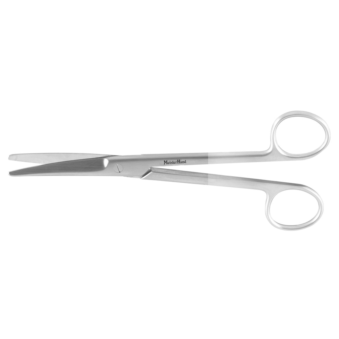 Meisterhand Mayo Dissecting Scissors, 6-3/4" (171mm), Curved, Standard Beveled Blades, Tungsten Carbide, MH5-126TC