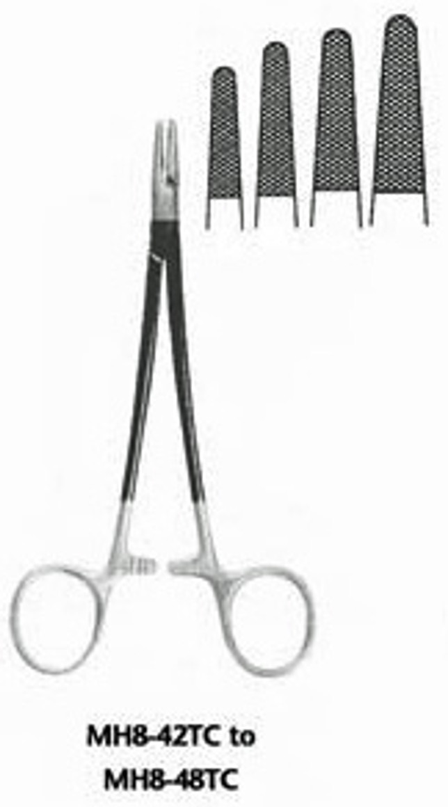 Meisterhand Mayo-Hegar Needle Holder, 6-1/4" (160mm), Tungsten Carbide, Serrated Jaws, MH8-44TC