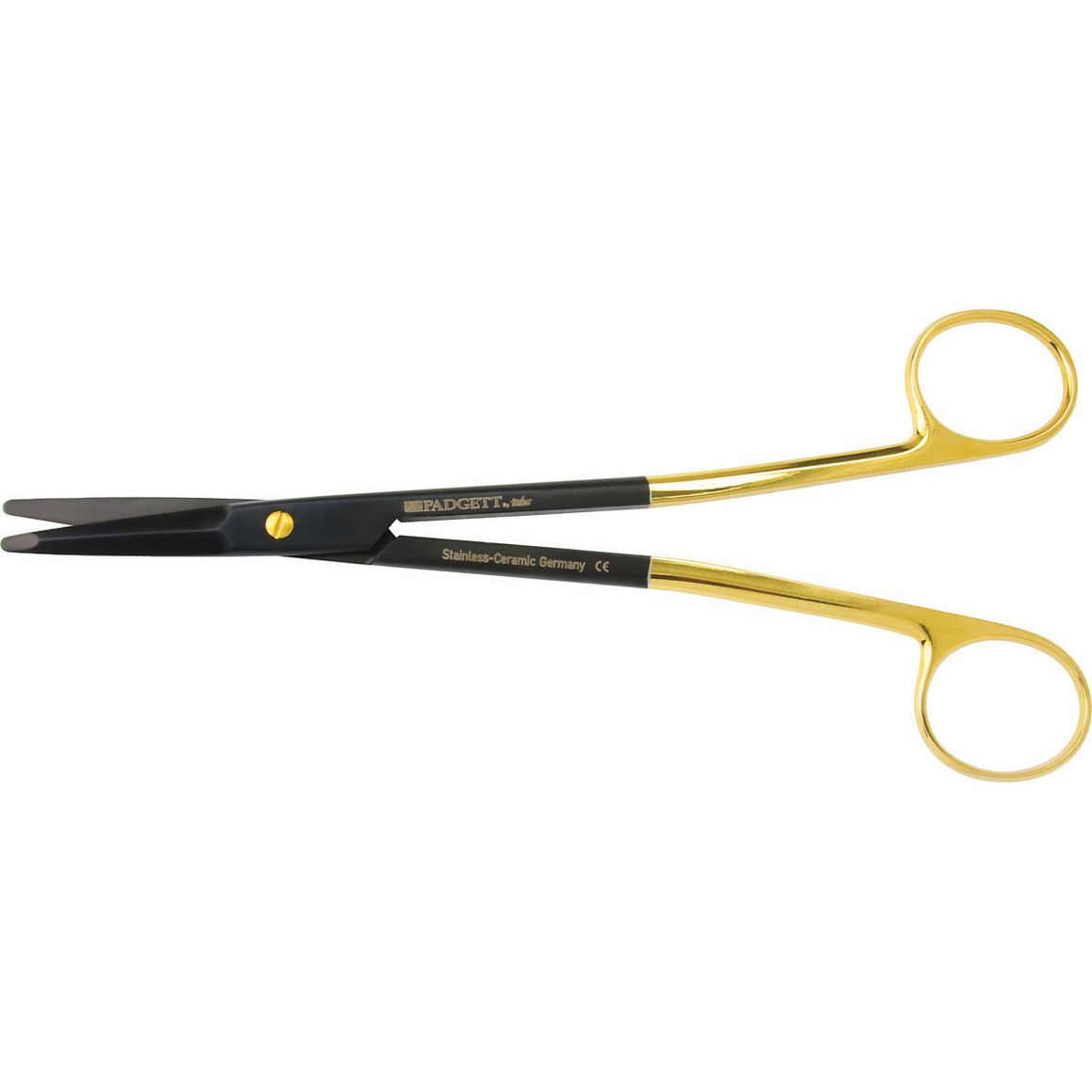 Padgett Gorney-Freeman Ceramic Scissors, Supercut, Tungsten Carbide, Straight, Blunt Flat Tips, L= 7-1/4", PM-21SC716CTC