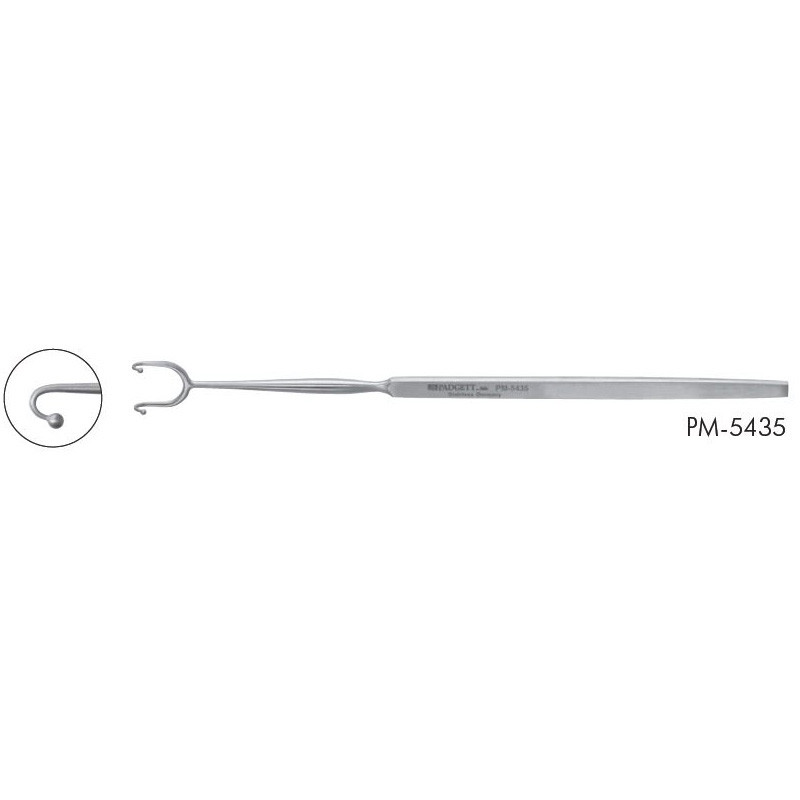 Padgett Fomon Ball End Retractor, 1 Prong, Blunt Ball End, Length= 6-1/4" (159 mm), Width= 6.6 mm, PM-5430