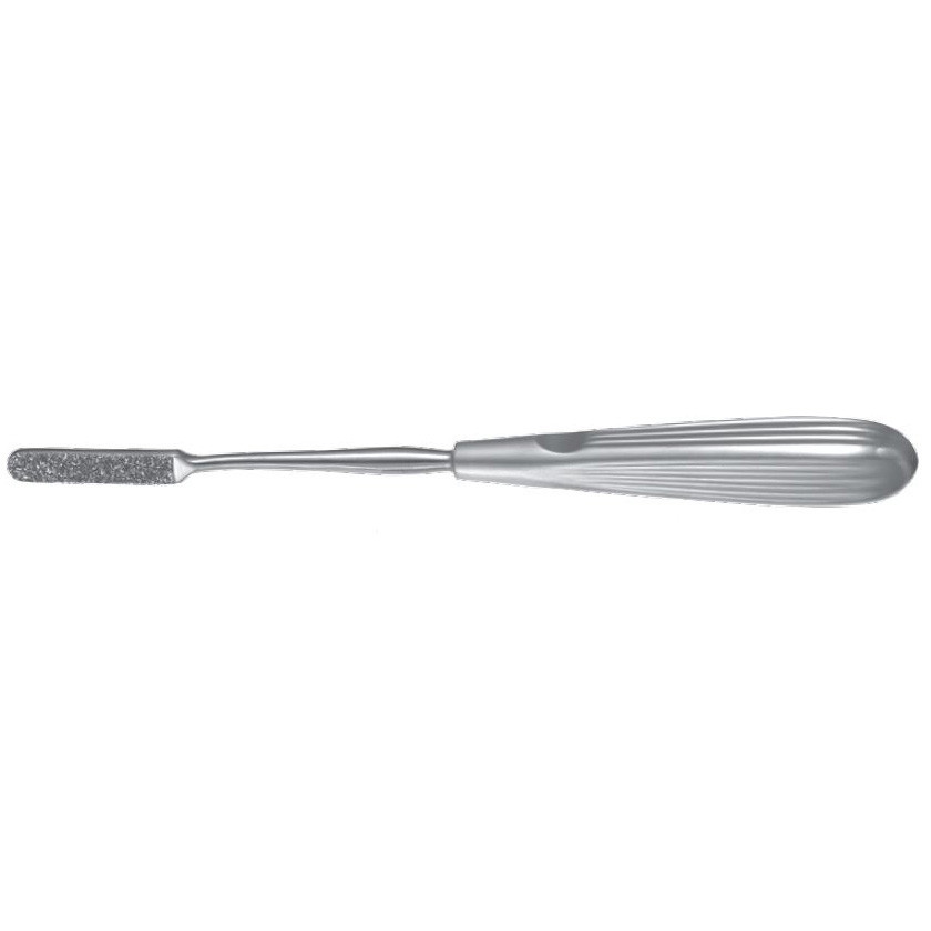 Padgett Peet-Cottle Nasal Rasp, Flat, Straight, Diamond Coated, Length= 8" (203 mm), Width= 9 mm, PM-7411