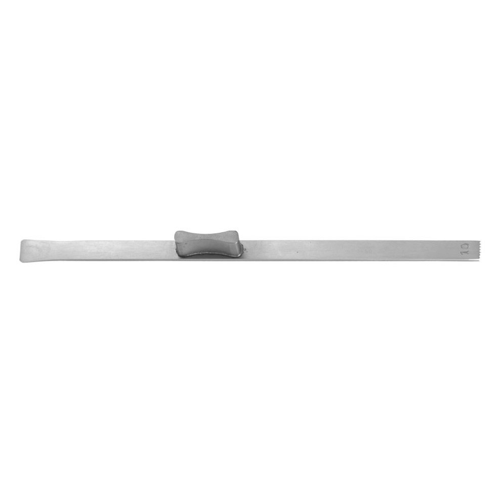 Padgett Rubin Nasal Osteotome, Straight With Stabilizer, Length= 6-1/2" (165 mm), Width= 14 mm, PM-7526