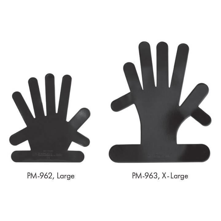 Padgett Orthopedic Hand, Coated Aluminum, Reusable, Large, W/Malleable Finger & Wrist Restraint Tabs, 9-1/2" (24.1cm) X 8-1/2" (21.6cm), PM-962
