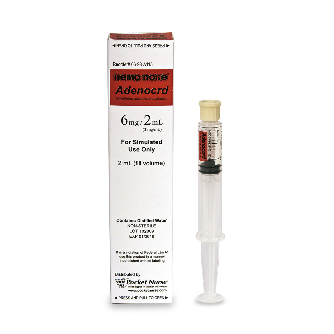 Demo Dose Adenocrd - 6 Mg/2 Ml (3 Mg/Ml), PN01063