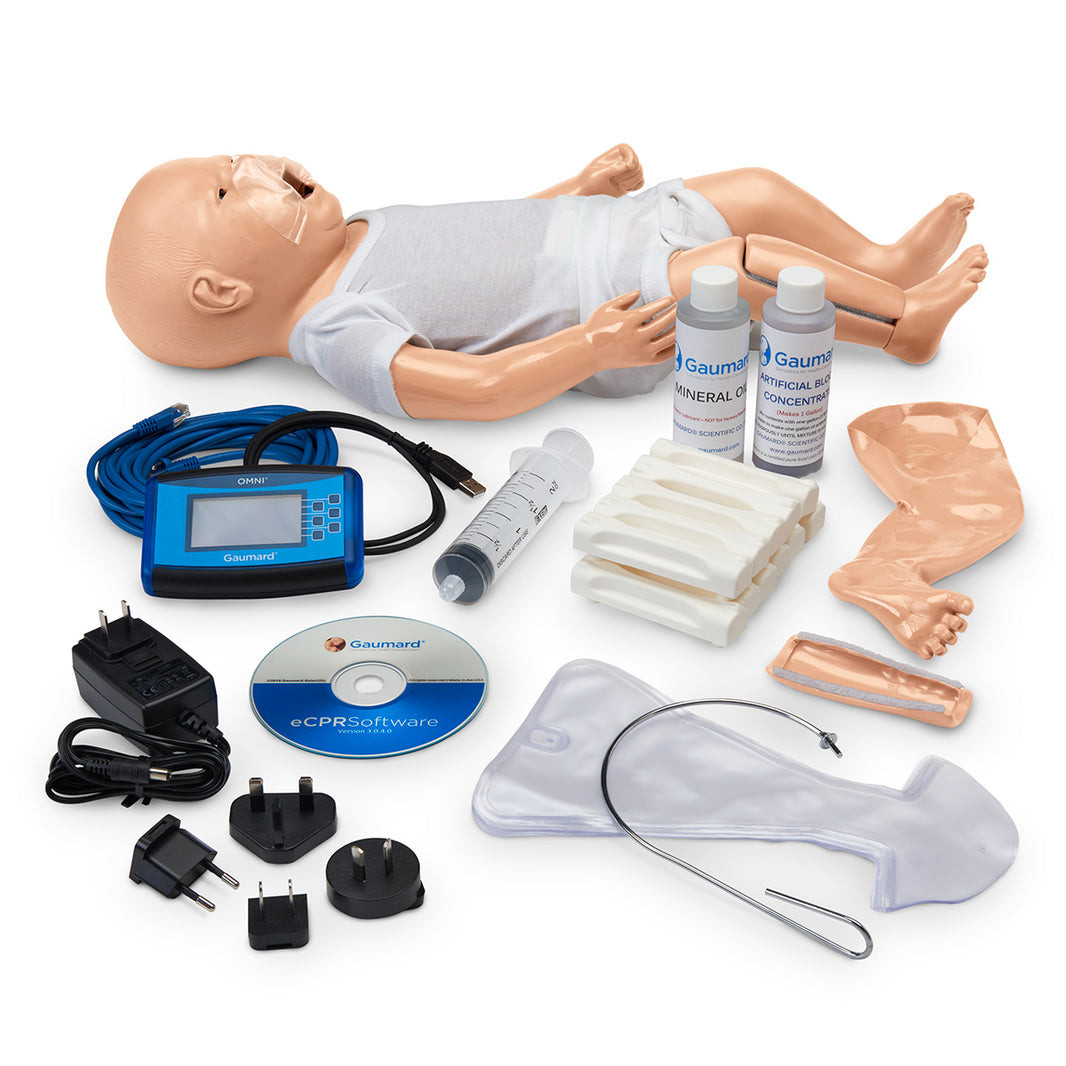 Gaumard Advanced Susie And Simon Newborn CPR Torso With Omni Code Blue Pack - Light, SB51899 L