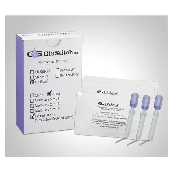 GluSeal Adhesive Bandage 0.2mL Violet 12/Box