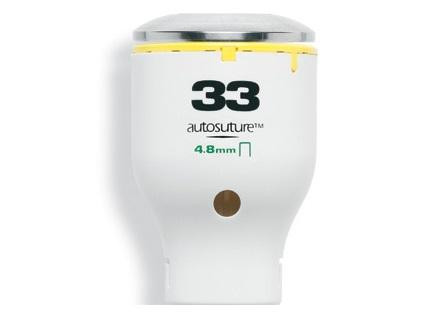 DST Series EEA XL Stapler, Single Use, 33 mm, Use with 4.8 mm Staples, Yellow, EEAXL33