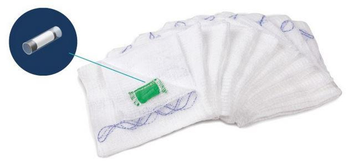 Situate Premium Tagged Cotton X-Ray and RF-Detectable Surgical Gauze, Sterile, 16-Ply, 4" x 4", G0404-16P01C-1