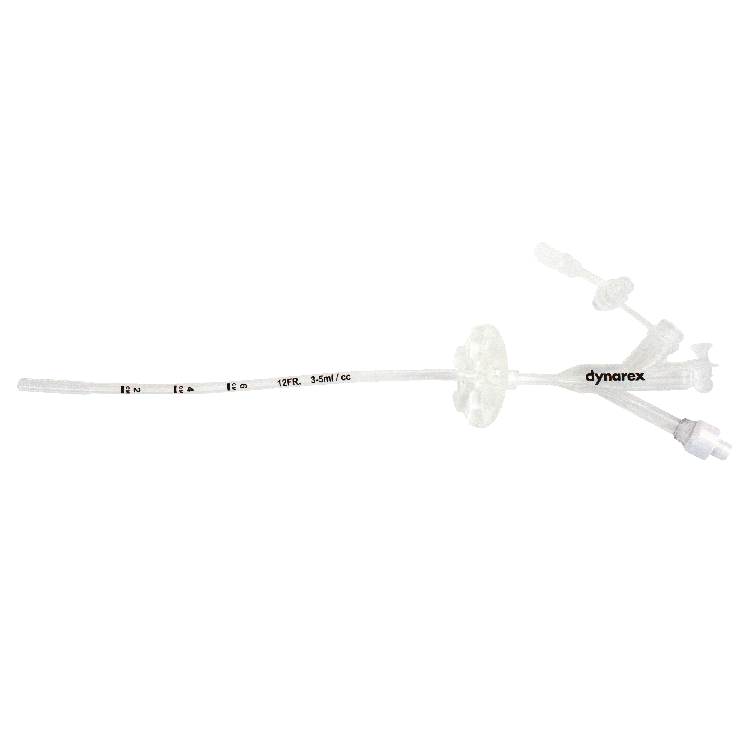 Gastrostomy Tube, 3 port, NON-ENFit 24FR, 5/Box