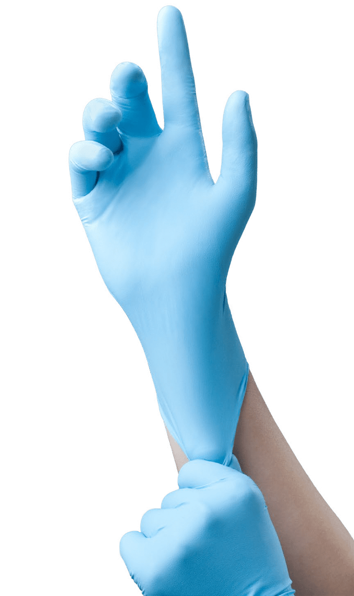 Nitrile Exam Gloves, Tronex, Large Blue Non-Sterile