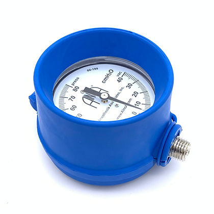 Gauge Guard, 2.5', 1/2" Bottom and Top Mount, Blue, Alcryn MPR With Hook and Loop Fastener. Fits 00-199's, 00-150