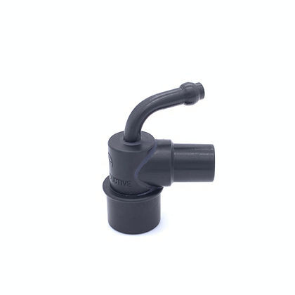 Adapter, Mask Elbow, Norman Type, 15mmM x 22mmM/15mmF x 1/4" O2 Nipple, Aluminum, 00-234