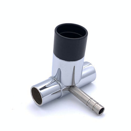 O2 Sensor "T", for Criticon, 15mmM x 15mmF x Criticon Insert x 1/4" Side Nipple, Chrome Brass, 00-265