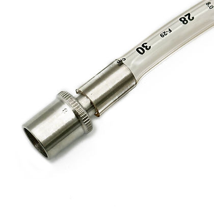 Connector, ET Tube, Straight, 15mmM x 8mm ID Nipple, Thin-wall Stainless Steel, 00-310-08