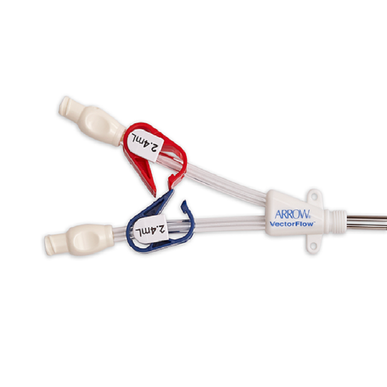 Replacement Hub Set for 55 cm Catheter - Arrow-Clark VectorFlow Retrograde Symmetrical Tip Chronic Hemodialysis Catheter - VF-15552