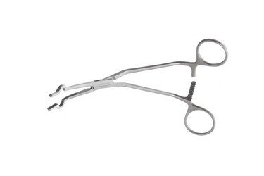 Cooley Vena Cava Clamps 7 1/4" (18.5 cm) Adult size, 34 Fr. Ring tip width, 351654