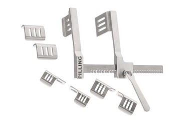 Gerbode-Burford Child Retractor Adolescent Blade A: 1" (25.0 mm), Blade B: 1 1/4" (32.0 mm), Blade C: 1 3/4" (44.0 mm), Blade D: 1 3/4" (44.0 mm) width, 341200