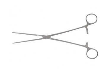 Glover Coarctation Clamps 10 5/8" (27.0 cm) Extra-long, straight, 3-3/4" (9.5 cm) jaw, 353815