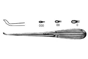 Epstein Curettes 8 1/8" (20.5 cm) length #0, KM49584