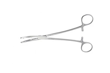 Heaney Hysterectomy Forceps 8 1/4" (21.0 cm) Curved Heavy Double Grove, 214175