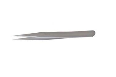 Jeweler's Forceps 4 3/4" (12.0 cm) #3. Smooth jaws. Flat handle., 425710