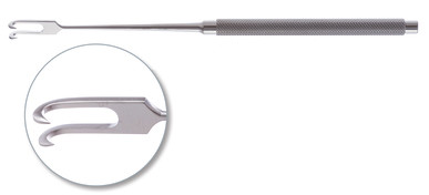 Joseph Skin Hooks, Weck 6 1/4" (16.0 cm) 2 Prongs, 5.0 mm between prongs, 54105