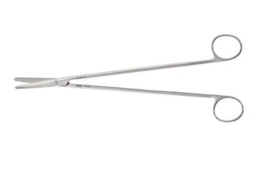 Metzenbaum Scissors 11" (28.0 cm) Curved Weck Pattern, bright finish, 460889
