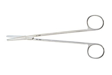 Metzenbaum Scissors 7 1/8" (18.0 cm) Straight TC Inserts Weck Pattern, bright finish. Sharp/Sharp, 464712