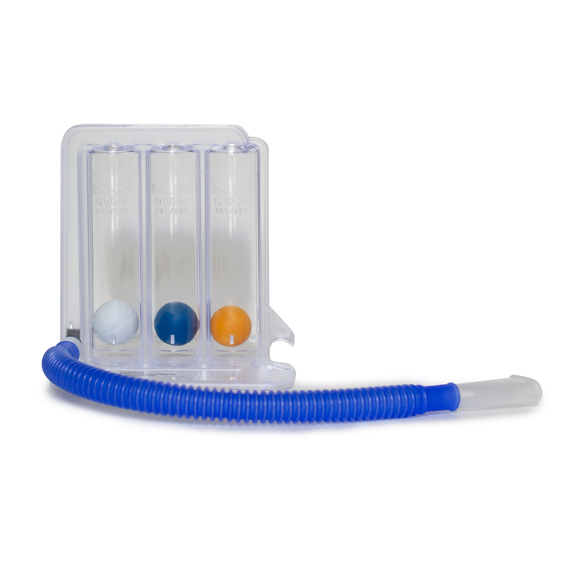 Tri Flow Rate Incentive Spirometer McKesson LUMEON Universal 600 to 1200 mL Without One Way Valve, 12/Case