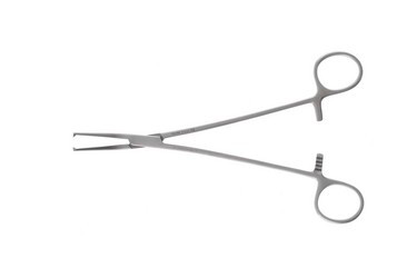 Phaneuf Uterine Artery Forceps 8 1/4" (21.0 cm) Angled Short, heavy jaws, 1 x 2 distal teeth, angled., 214161