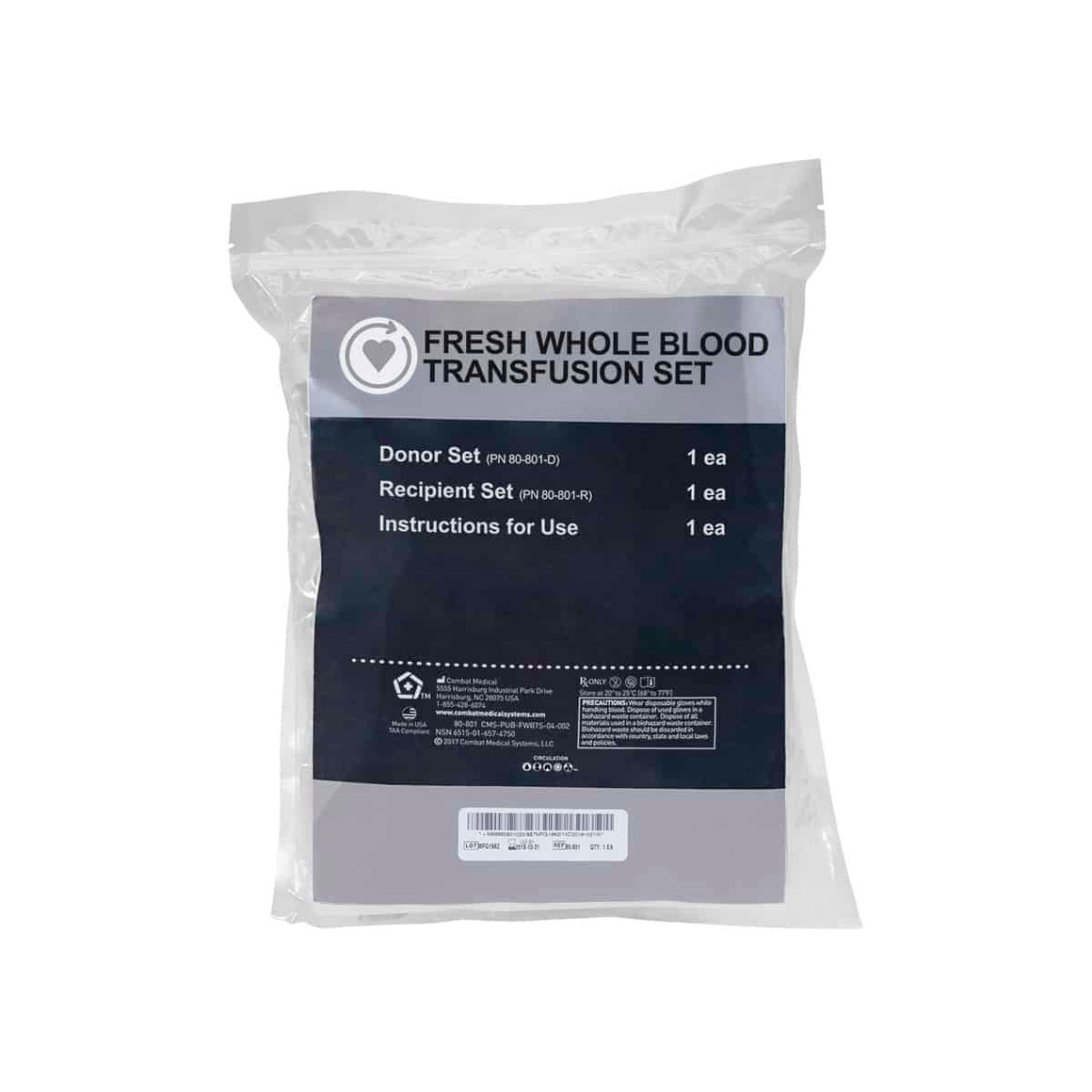 Fresh Whole Blood Transfusion ST, 80-801