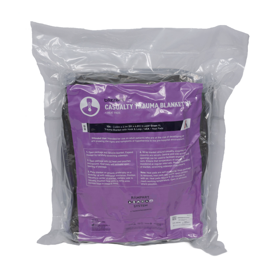 Blizzard Heat Trauma Blanket, XL - Orange (5/case), BH-03