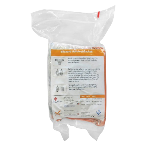 Blizzard Survival Jacket, Large - Orange (25/case), BPS-12