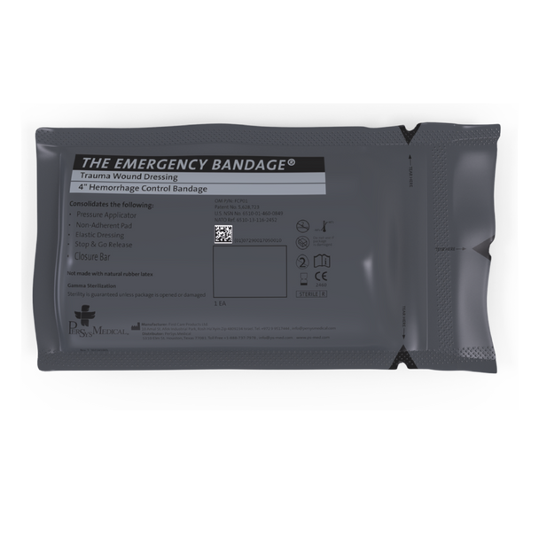 First Responder Bandage - 4" (Cold Weather Glue) (case of 150), FCP-03CWG
