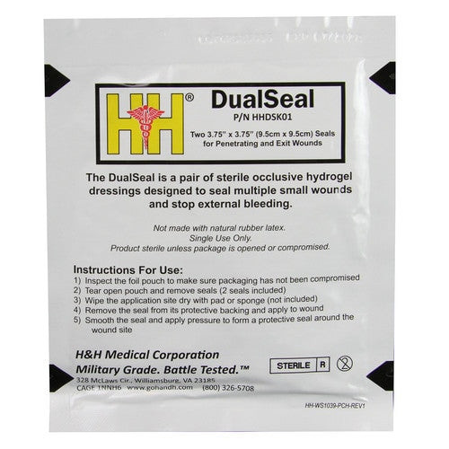 DualSeal, Non-Vented - 3.75" x 3.75" (case of 50), HHDSK01-CA