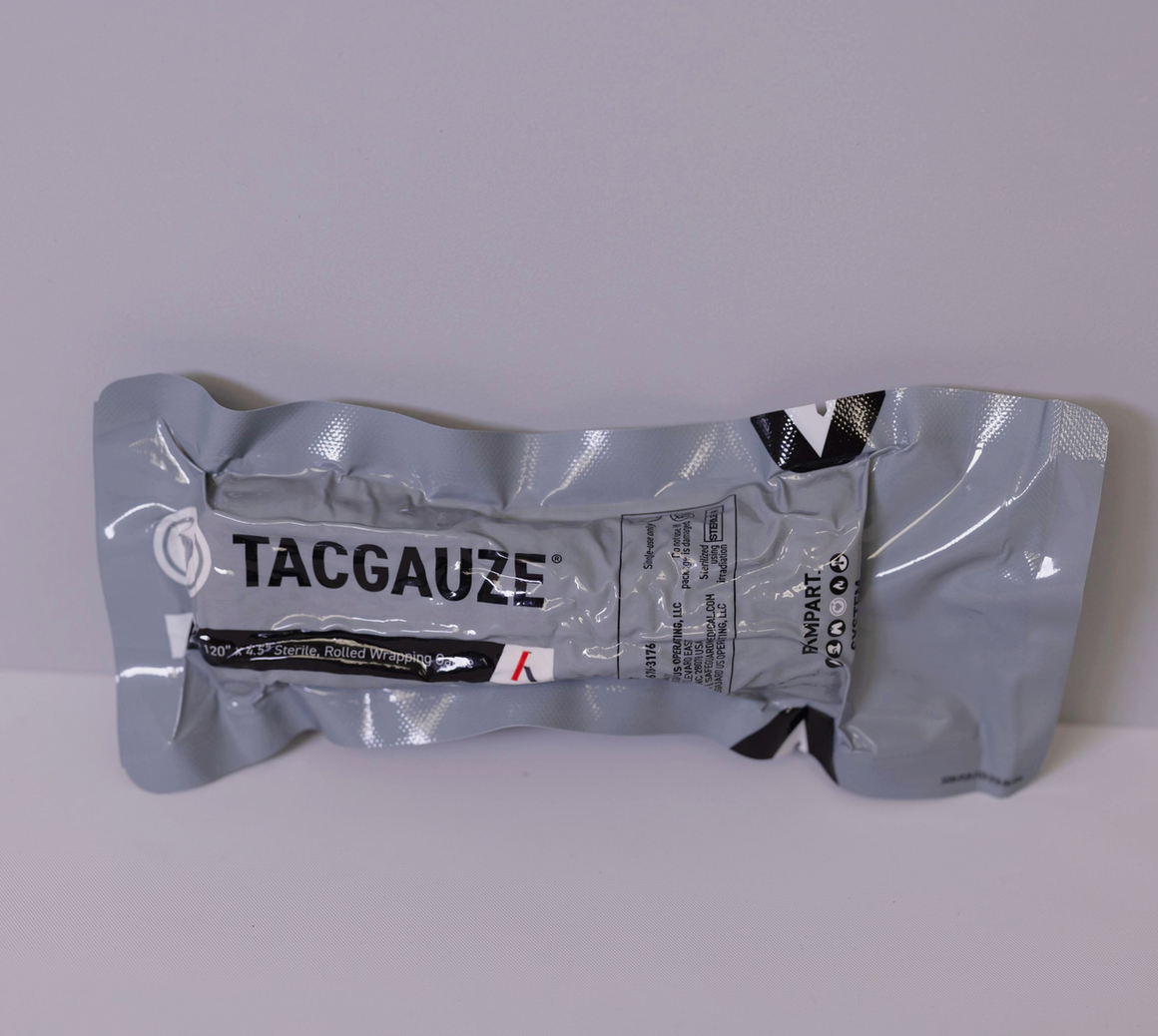 TACGauze Wrapping Gauze, Rolled - 120" x 4.5", TACG02
