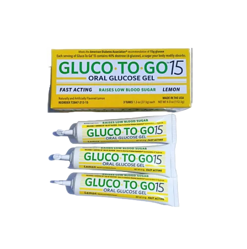 Glucose Supplement Gluco To Go 15 4 oz. Oral Gel Lemon, 3/Pack