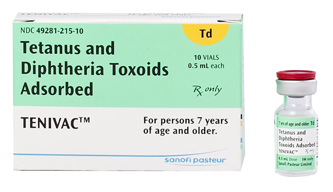 Tenivac Tetanus Toxoid/ Diphtheria Adolescent/Adult Injectable 0.5mL SDV 10/Pk