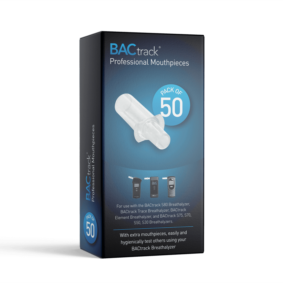 BACtrack Breathalyzer Replacement Mouthpieces, 50/pk