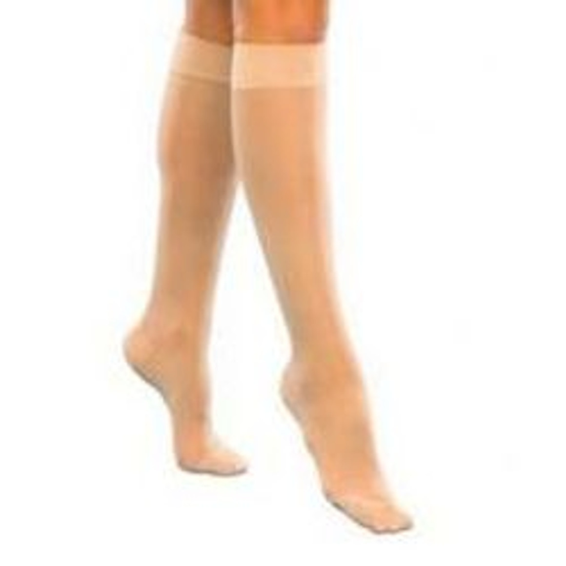 Carolon Company Vascular Hosiery 15-20 mmHg, Knee Length, Regular Size B, Beige